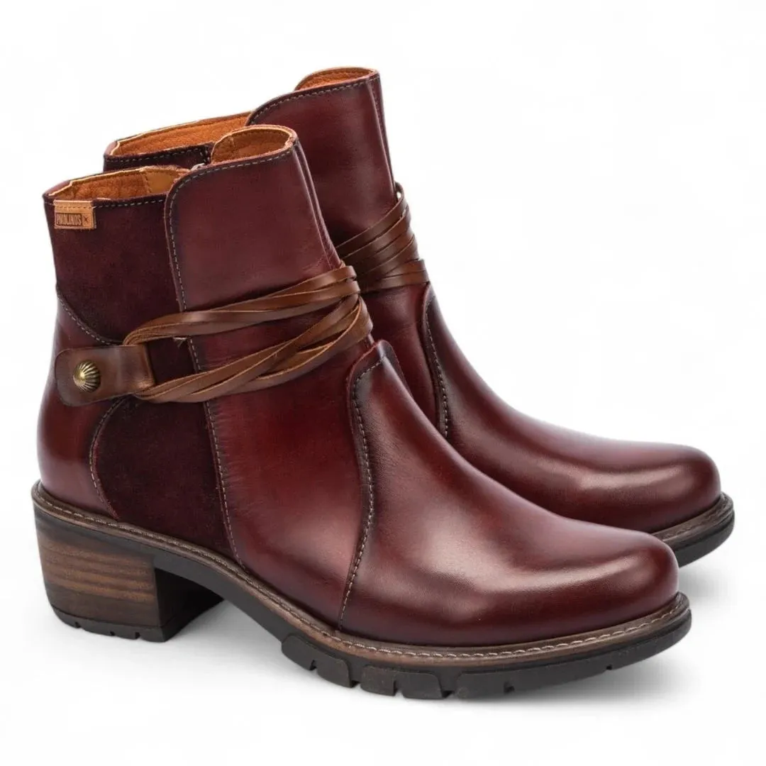 San Sebastian - Women's Arcilla Red Leather Ankle Boots sold by Tru Clothing product image thumbnail 2