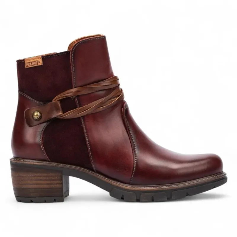 San Sebastian - Women's Arcilla Red Leather Ankle Boots sold by Tru Clothing