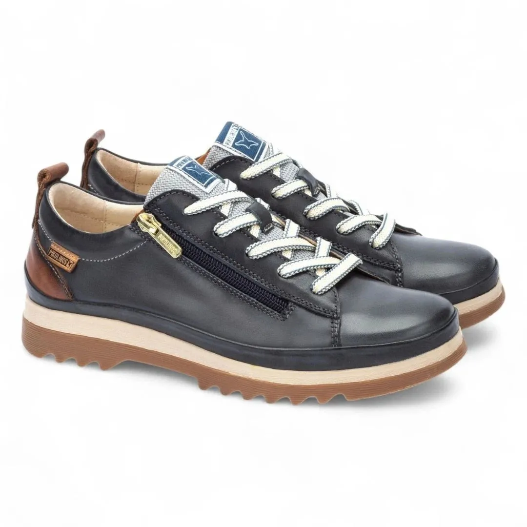 Vigo - Women’s Ocean Blue Leather Sneakers sold by Tru Clothing product image thumbnail 2