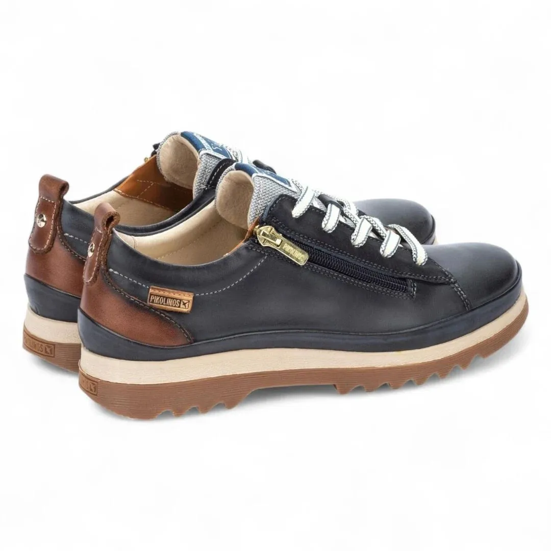 Vigo - Women’s Ocean Blue Leather Sneakers sold by Tru Clothing product image thumbnail 4