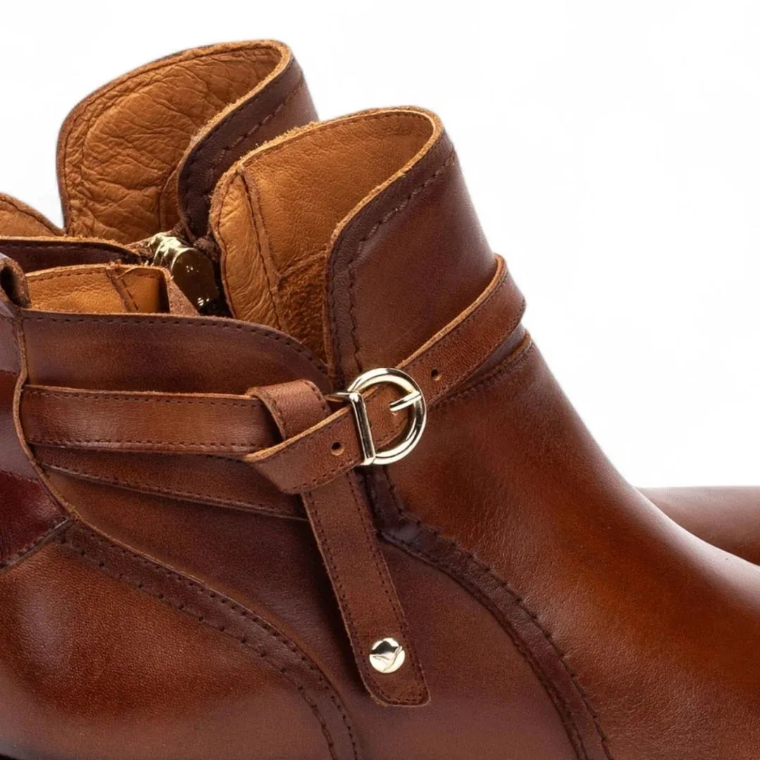 Daroca - Women’s Brown Leather Bootie Heeled Biker Boots sold by Tru Clothing product image thumbnail 5