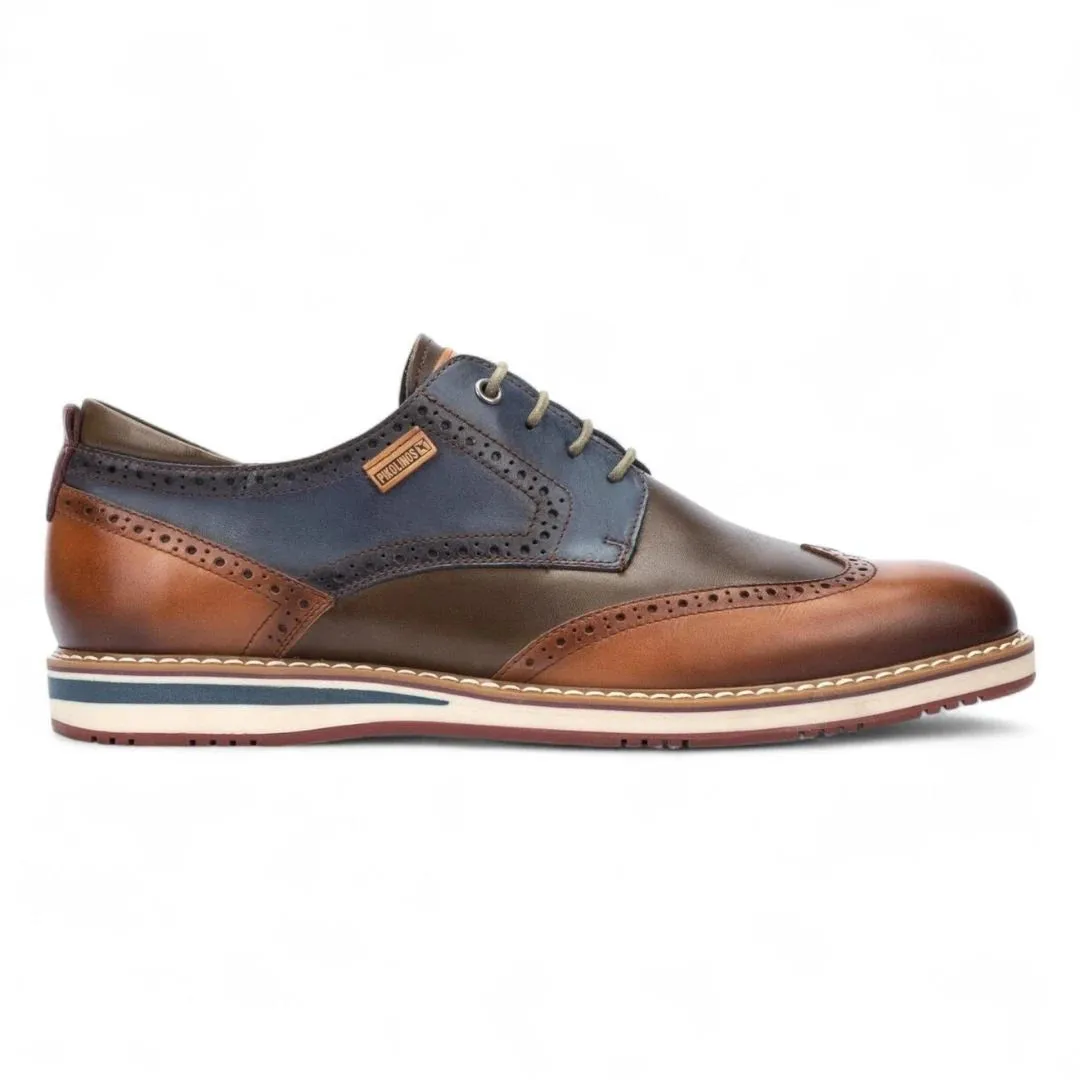 Avila - Men’s Brandy Brown Lace Up Leather Brogue sold by Tru Clothing