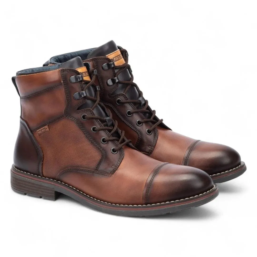 York - Men's Cuero Brown Lace Up Leather Ankle Boots sold by Tru Clothing product image thumbnail 2