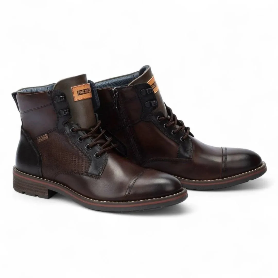 York - Men's Olmo Brown Lace Up Leather Ankle Boots sold by Tru Clothing product image thumbnail 4