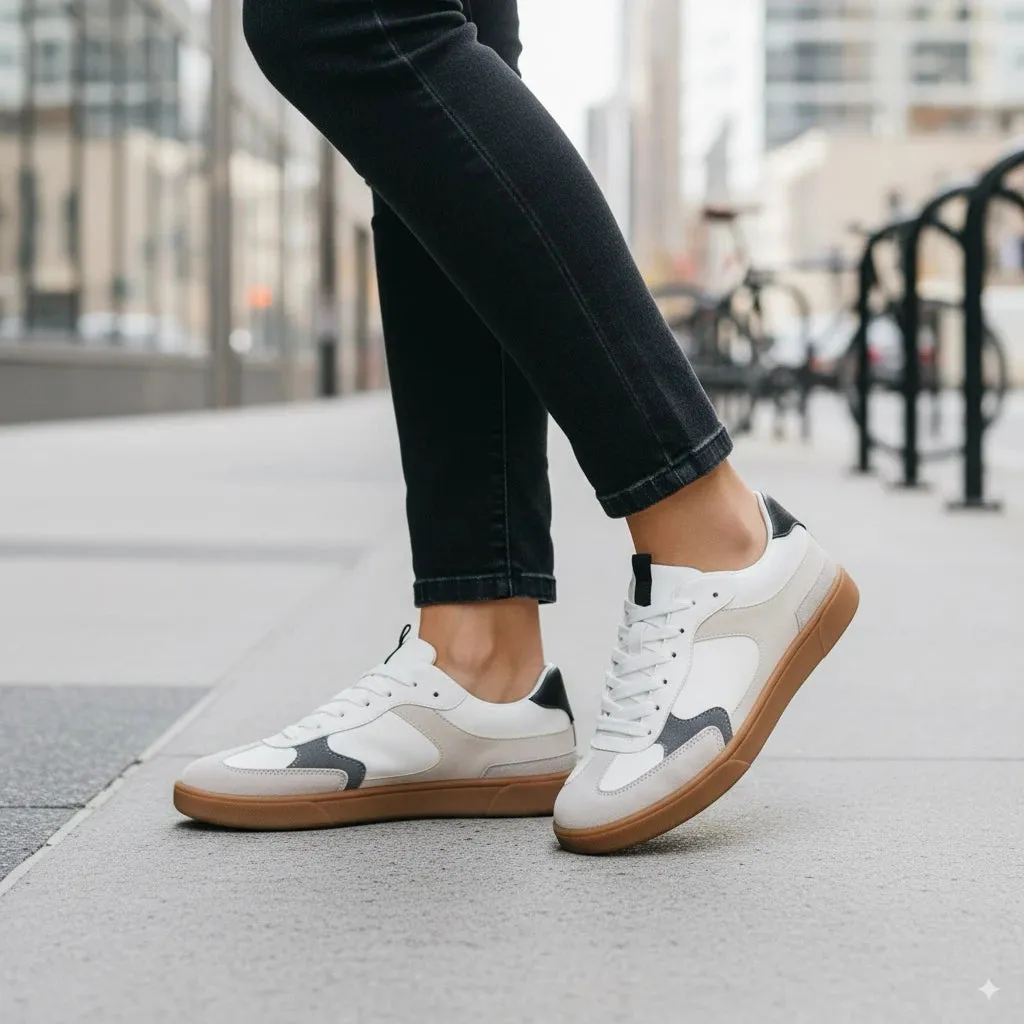 Tastic - Women's White Lace-Up Sneakers sold by Tru Clothing product image thumbnail 2