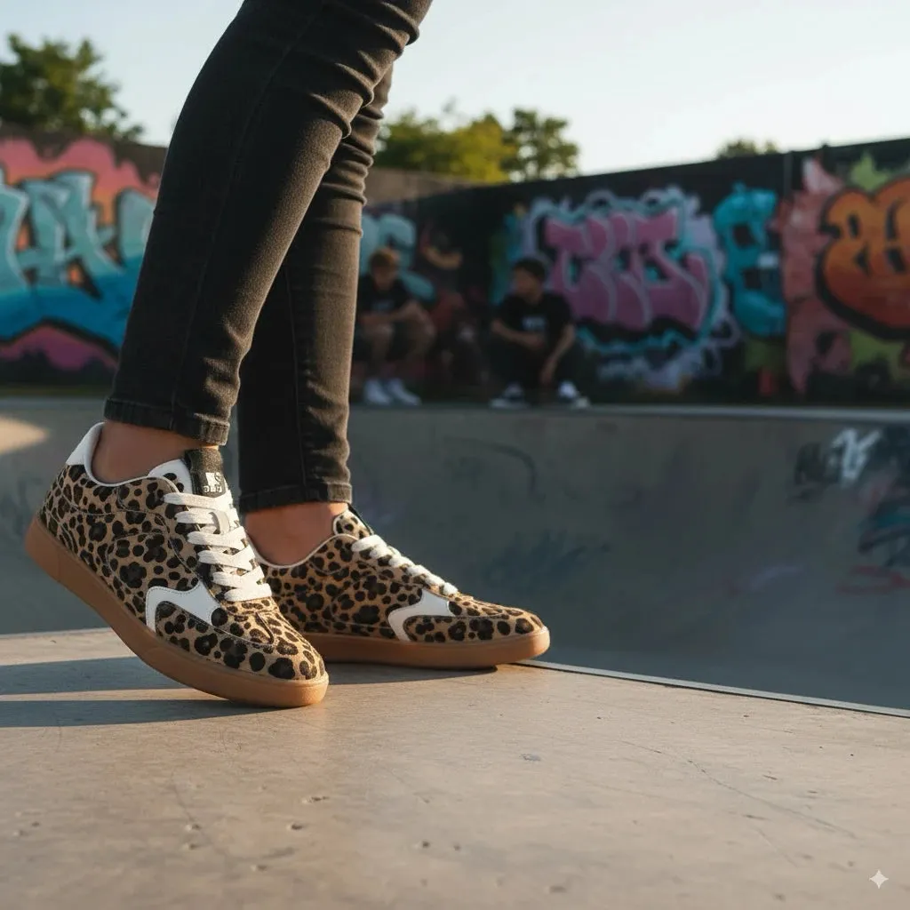 Tastic - Women's Leopard Brown Lace-Up Sneakers sold by Tru Clothing product image thumbnail 2
