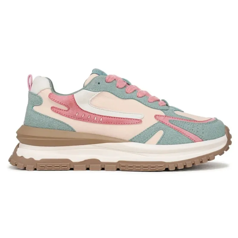 Leo - Women's Watermelon Retro Lace-Up Sneakers sold by Tru Clothing