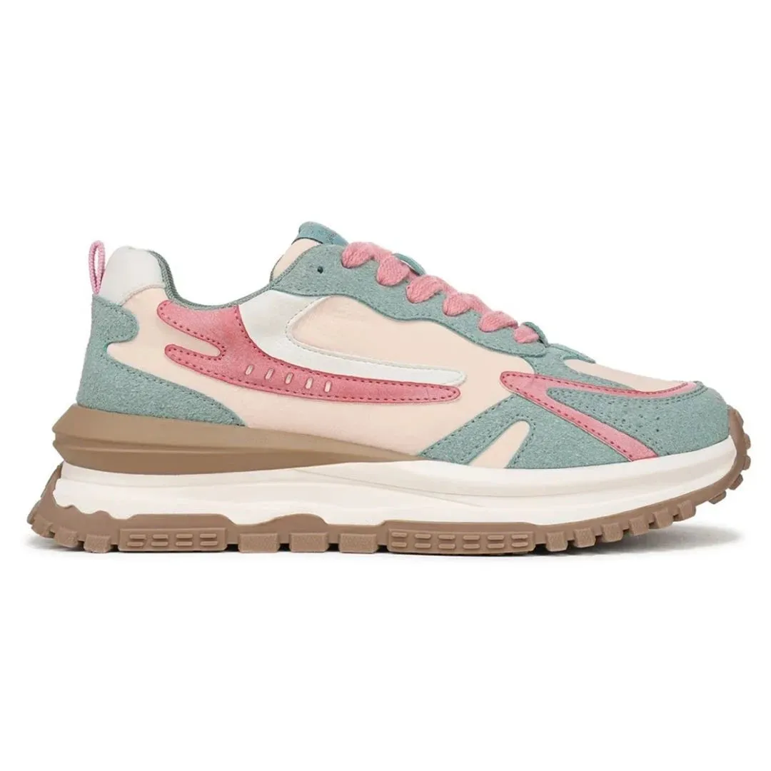 Leo - Women's Watermelon Retro Lace-Up Sneakers sold by Tru Clothing
