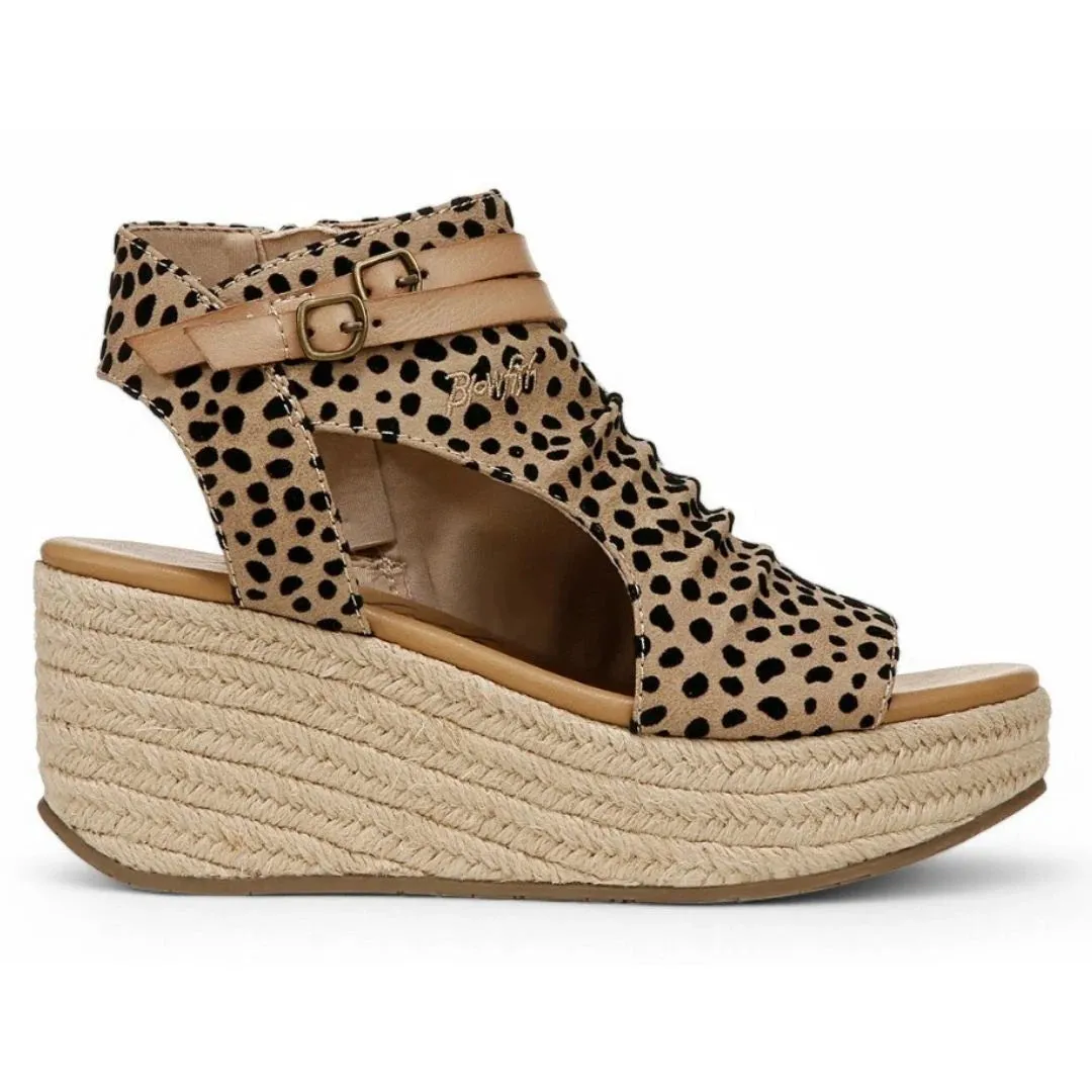 Lacey C Rope - Women's Brown Platform Wedge Sandals sold by Tru Clothing