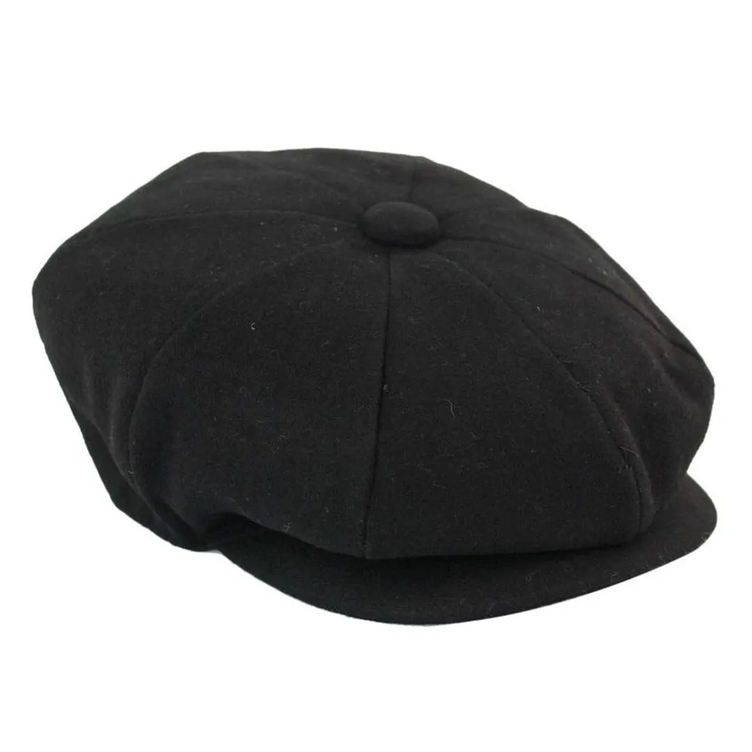 Boys Wool Blend Newsboy Hat Flat Cap sold by Tru Clothing product image thumbnail 3