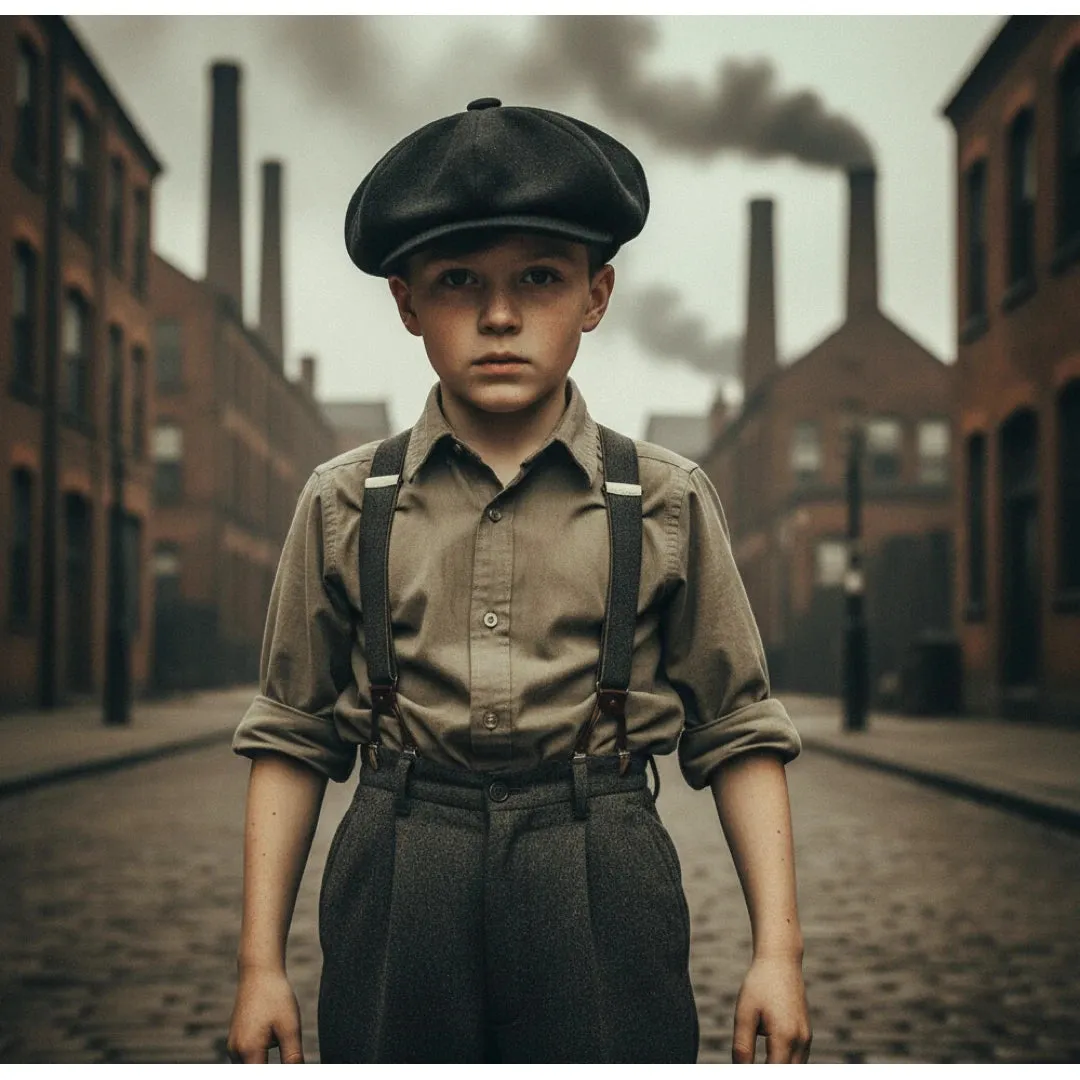 Boys Wool Blend Newsboy Hat Flat Cap sold by Tru Clothing product image thumbnail 2