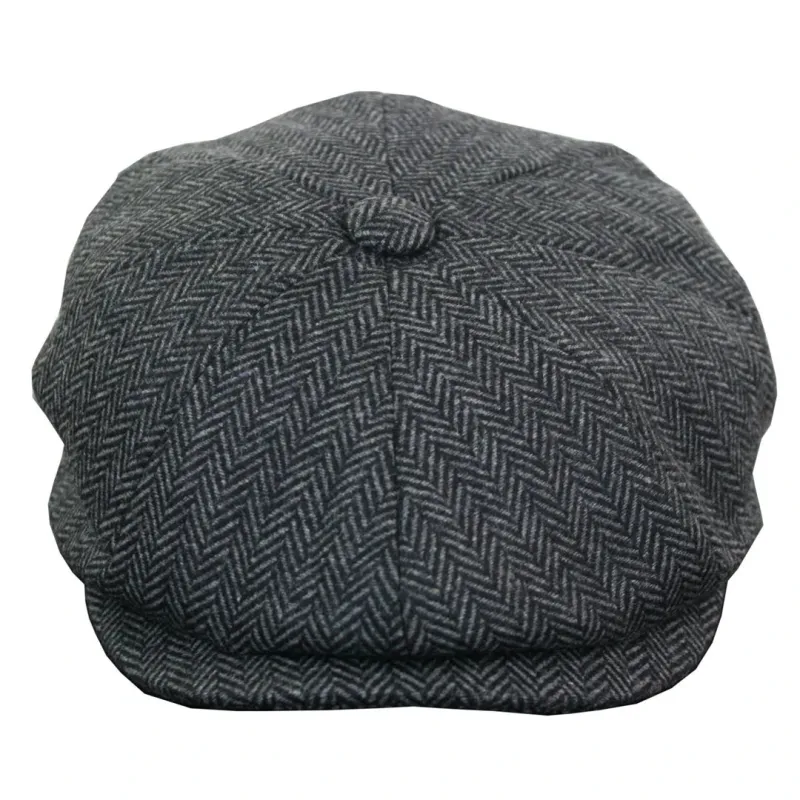 Boys Herringbone Newsboy Hat Flat Cap sold by Tru Clothing