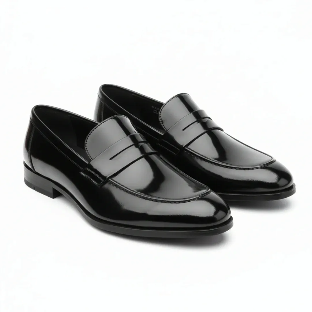 Men’s Faux Leather Slip On Penny Loafers sold by Tru Clothing product image thumbnail 2