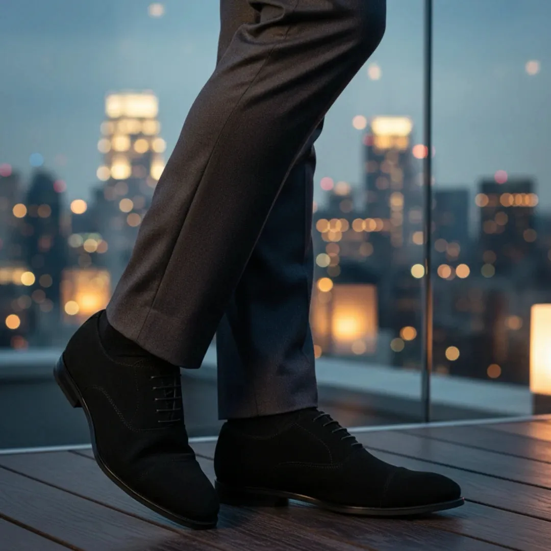 Men's Faux Suede Lace-Up Oxford Shoes sold by Tru Clothing product image thumbnail 3