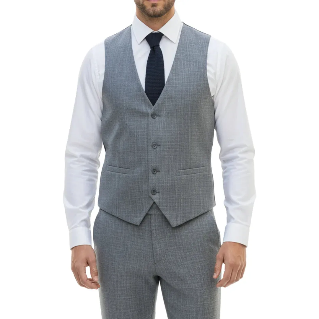 IM33 - Men's 3 Piece Blue Tailored Fit Suit sold by Tru Clothing product image thumbnail 5