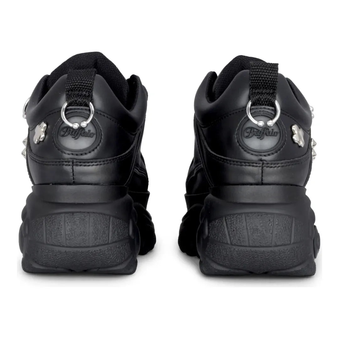 1339-14 PUNK - Women's Black Platform Studded Sneakers sold by Tru Clothing product image thumbnail 5