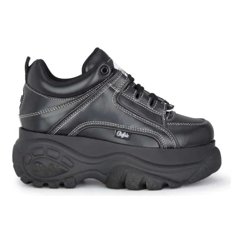 1339-14 - Women’s Black Platform Chunky Fashion Sneakers sold by Tru Clothing