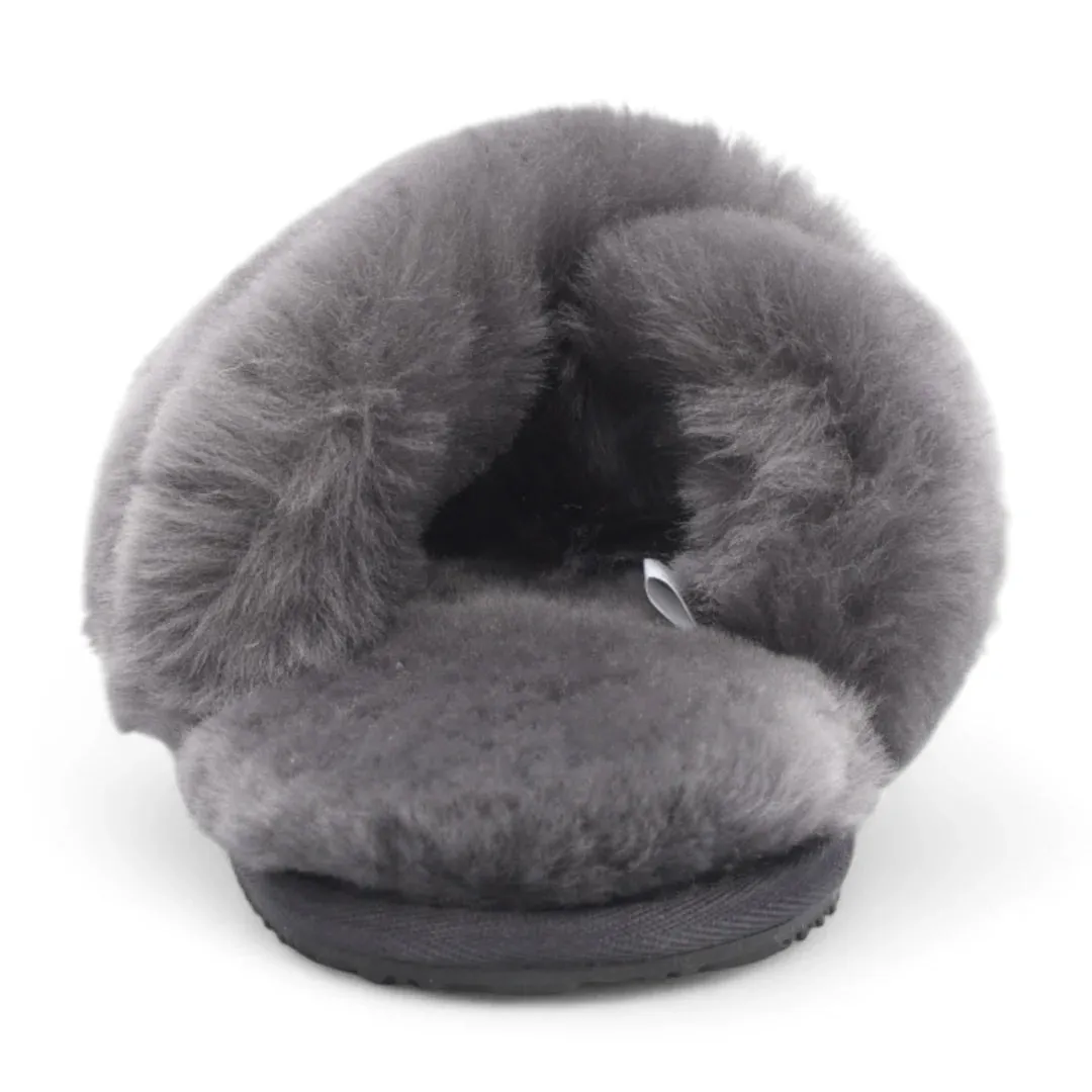 Snowbelle - Women's Genuine Sheepskin Crossover Slippers sold by Tru Clothing product image thumbnail 4