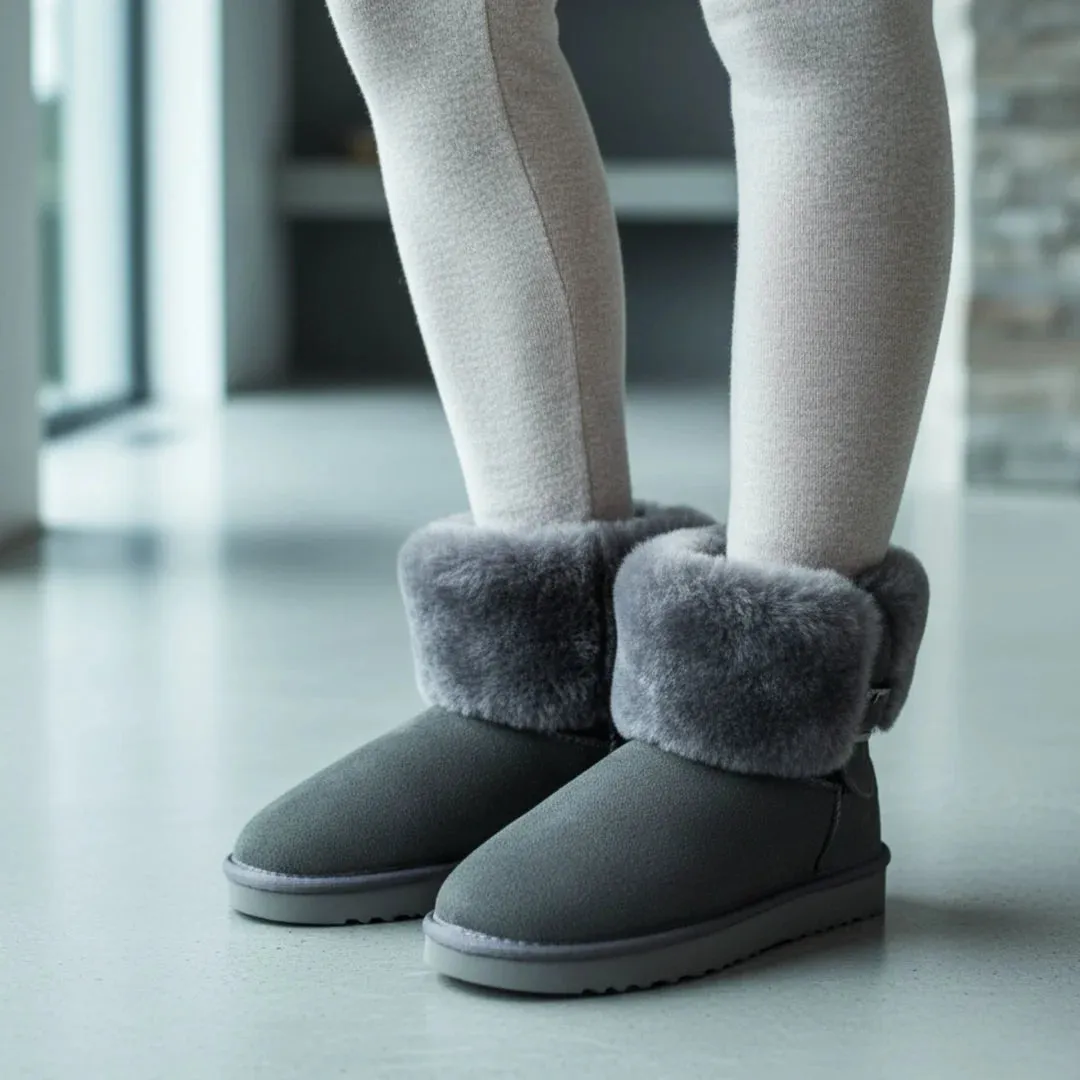 Granite - Women's Sheepskin Suede Winter Boots sold by Tru Clothing product image thumbnail 3
