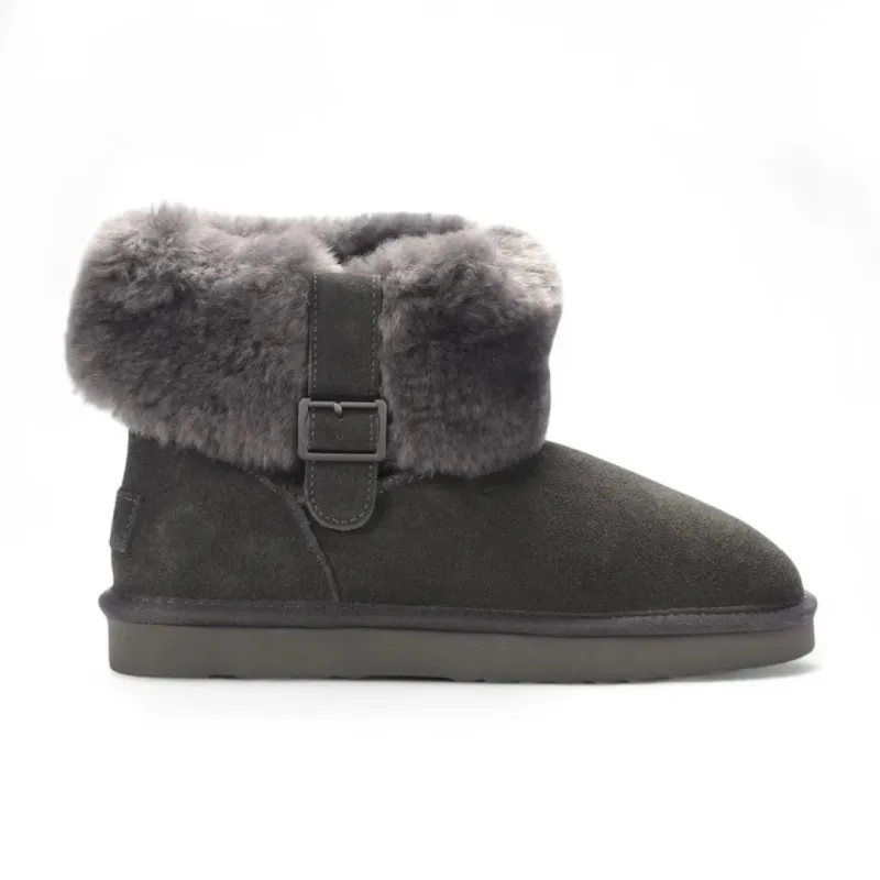 Granite - Women's Sheepskin Suede Winter Boots sold by Tru Clothing