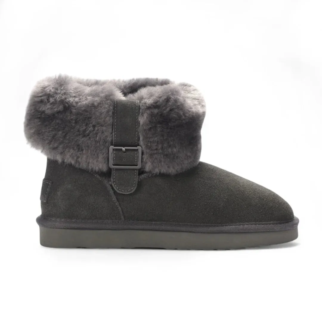 Granite - Women's Sheepskin Suede Winter Boots sold by Tru Clothing