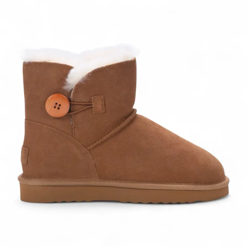 Alpine - Women's Sheepskin Suede Winter Slip-On Boots sold by Tru Clothing