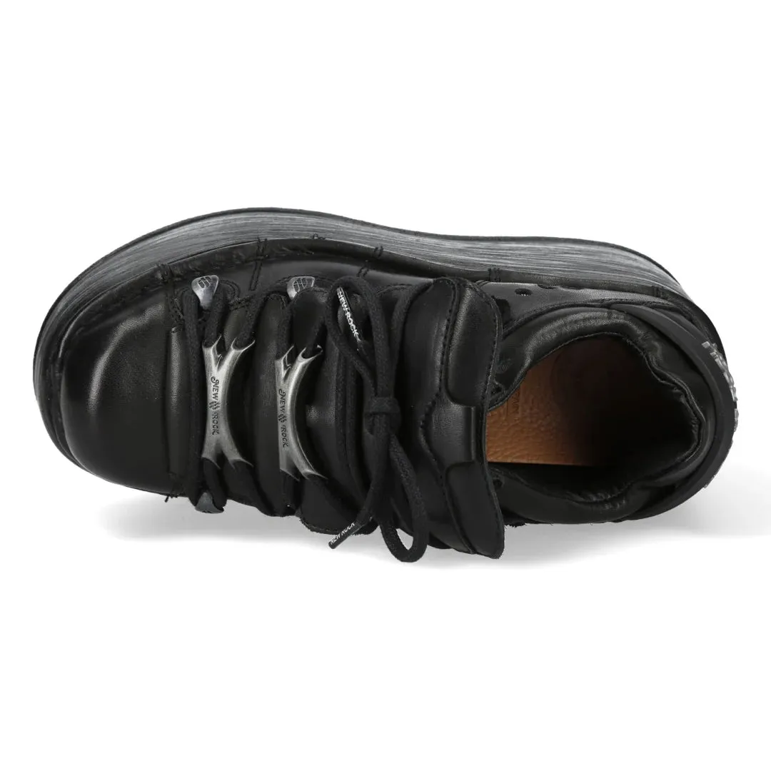 New Rock M-120N-C96 Black Leather Platform Ankle Boots sold by Tru Clothing product image thumbnail 5