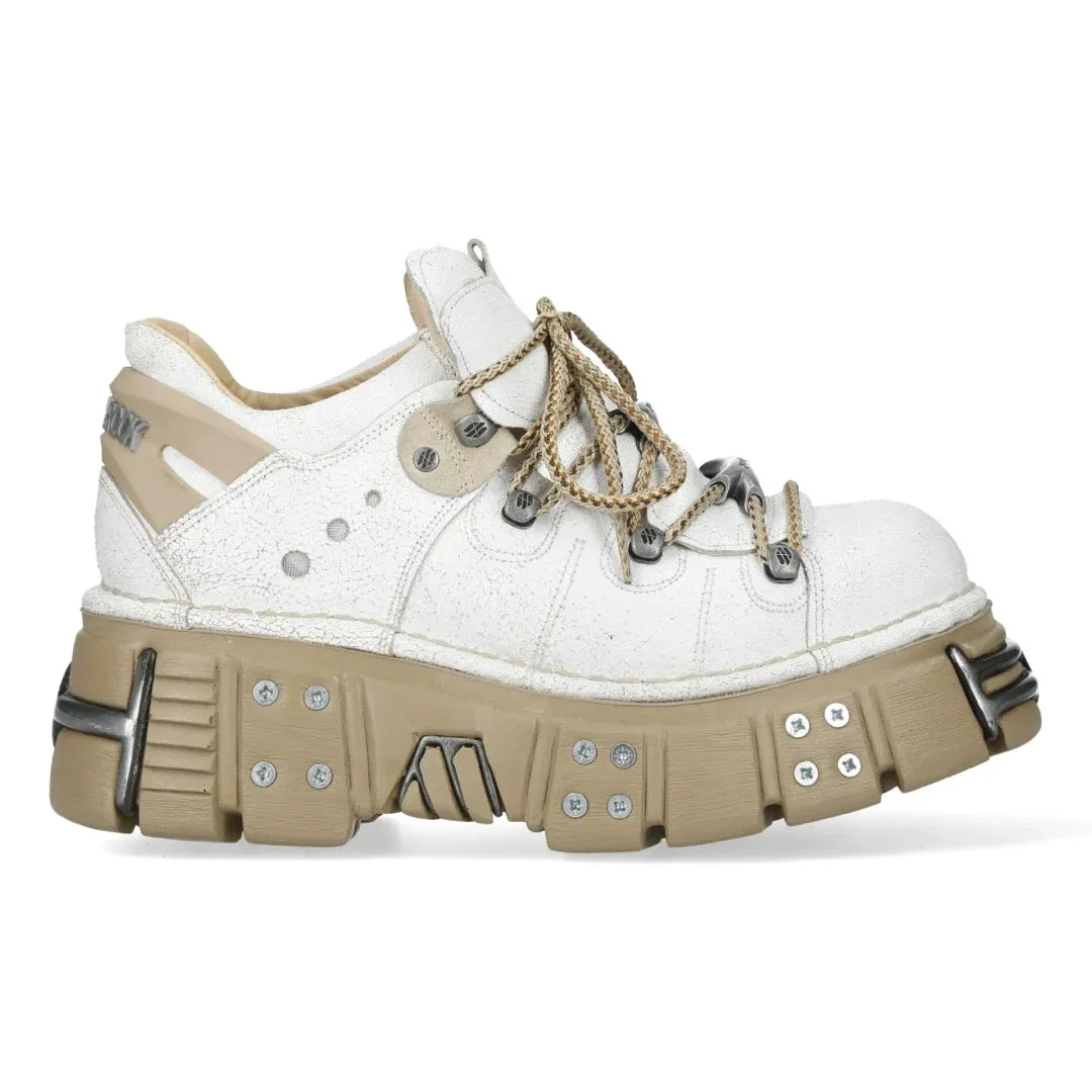 New Rock M-120N-C80 White Gothic Platform Ankle Boots sold by Tru Clothing