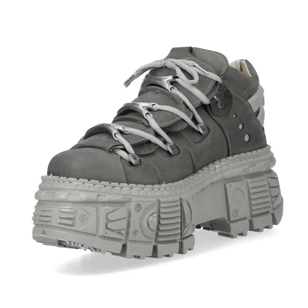 New Rock M-106WALL-C63 Grey Leather Urban Gothic Ankle Boots sold by Tru Clothing product image thumbnail 4