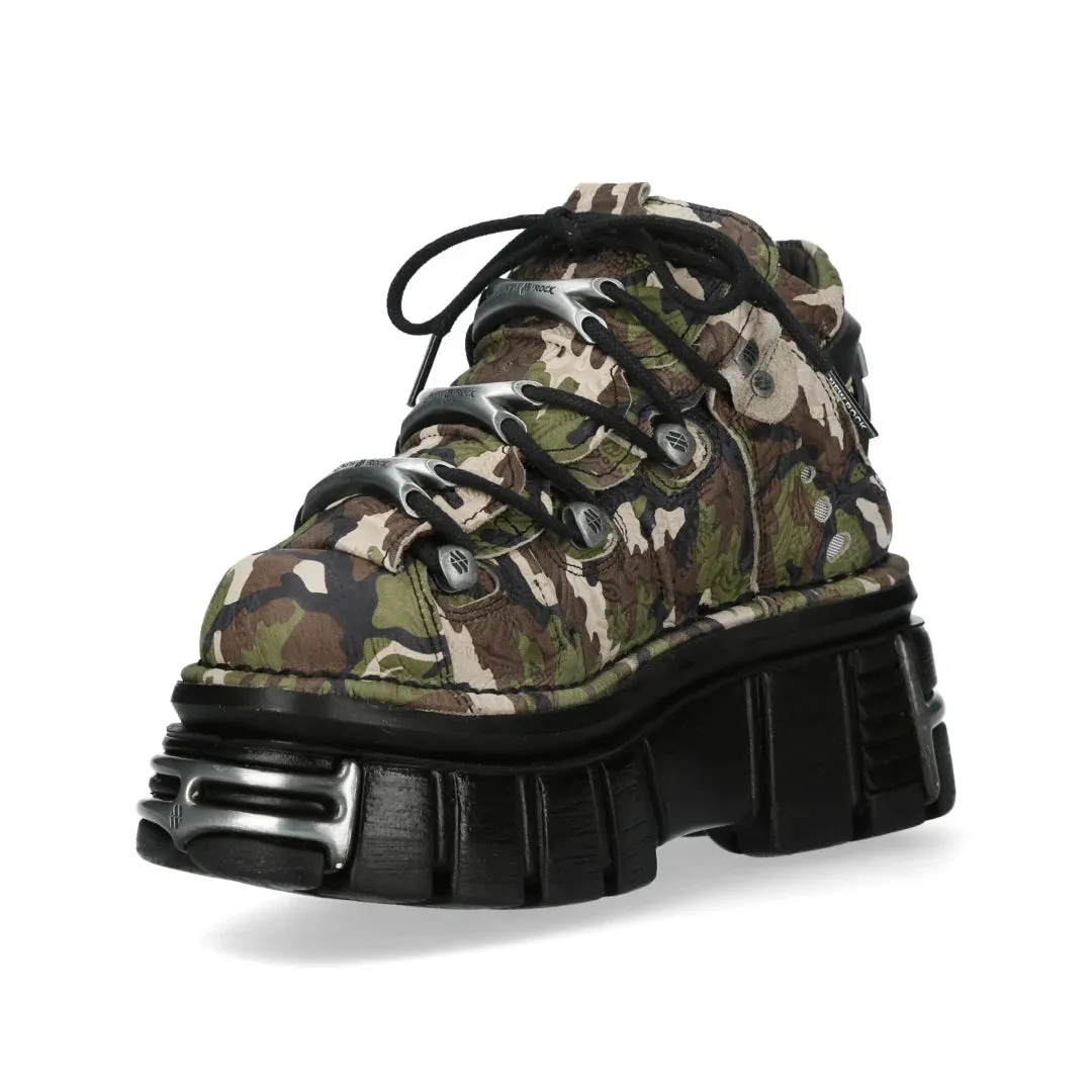 New Rock M-106-C169 Camouflage Leather Gothic Ankle Boots sold by Tru Clothing product image thumbnail 4