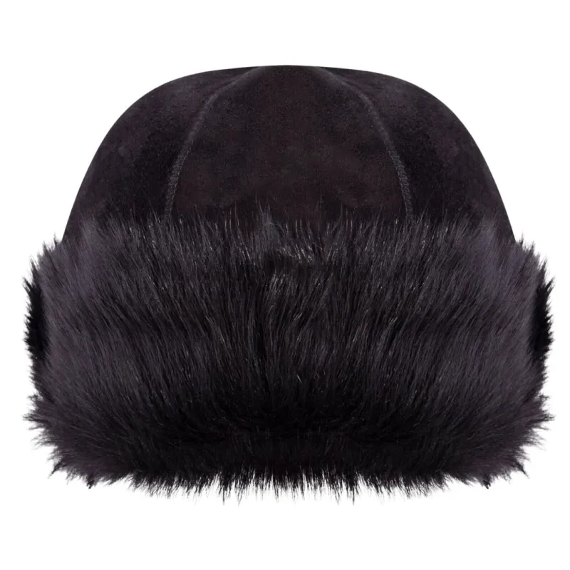 Sheepskin Shearling Leather Toscana Beanie Round Bucket Hat sold by Tru Clothing