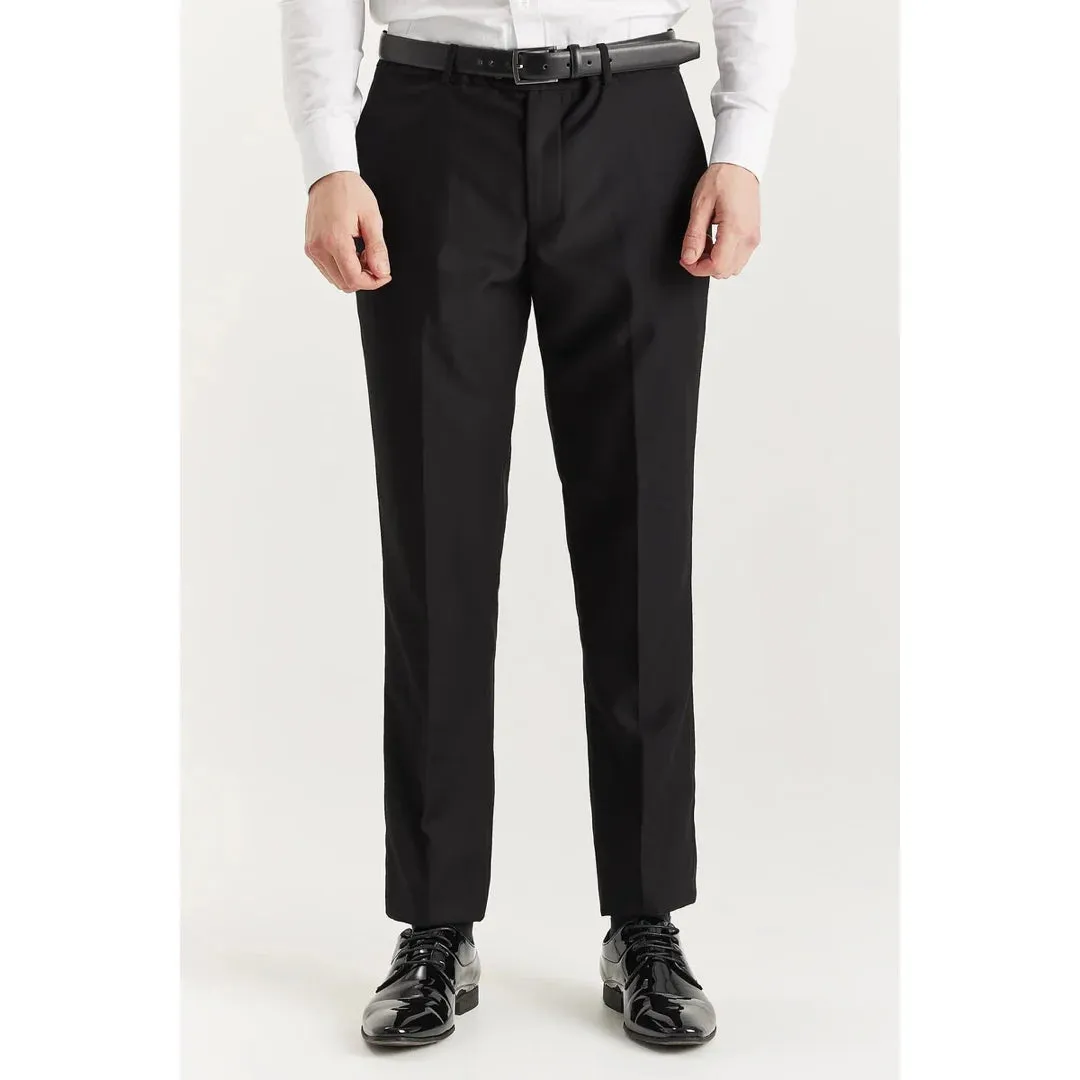 Harry - Men's Black 2 Piece Double Breasted Tuxedo Suit sold by Tru Clothing product image thumbnail 4