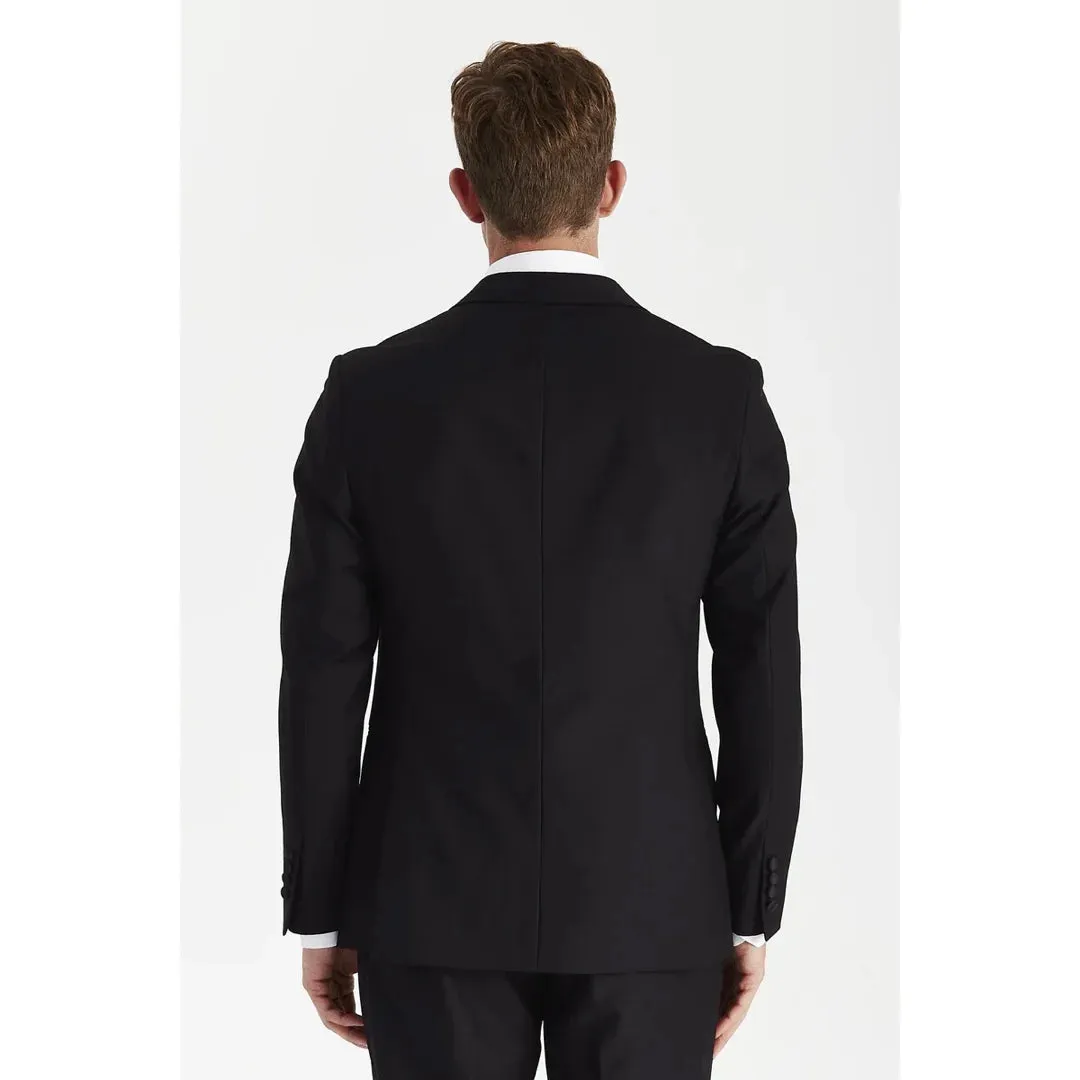 Harry - Men's Black 2 Piece Double Breasted Tuxedo Suit sold by Tru Clothing product image thumbnail 5