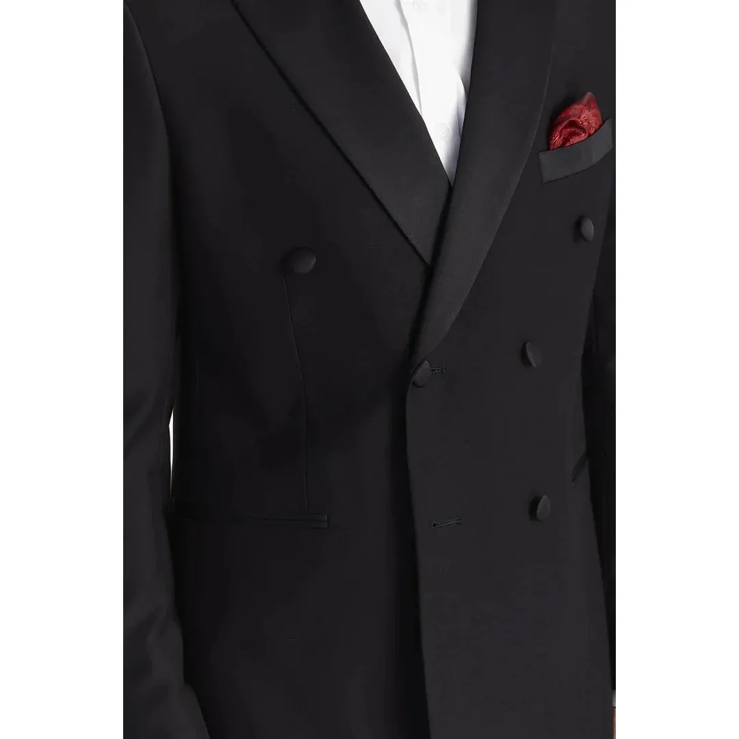 Harry - Men's Black 2 Piece Double Breasted Tuxedo Suit sold by Tru Clothing product image thumbnail 3