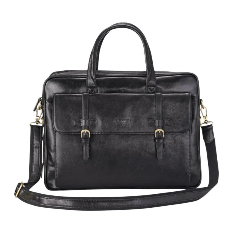 Belmont - Vintage Genuine Leather Laptop Bag Briefcase sold by Tru Clothing