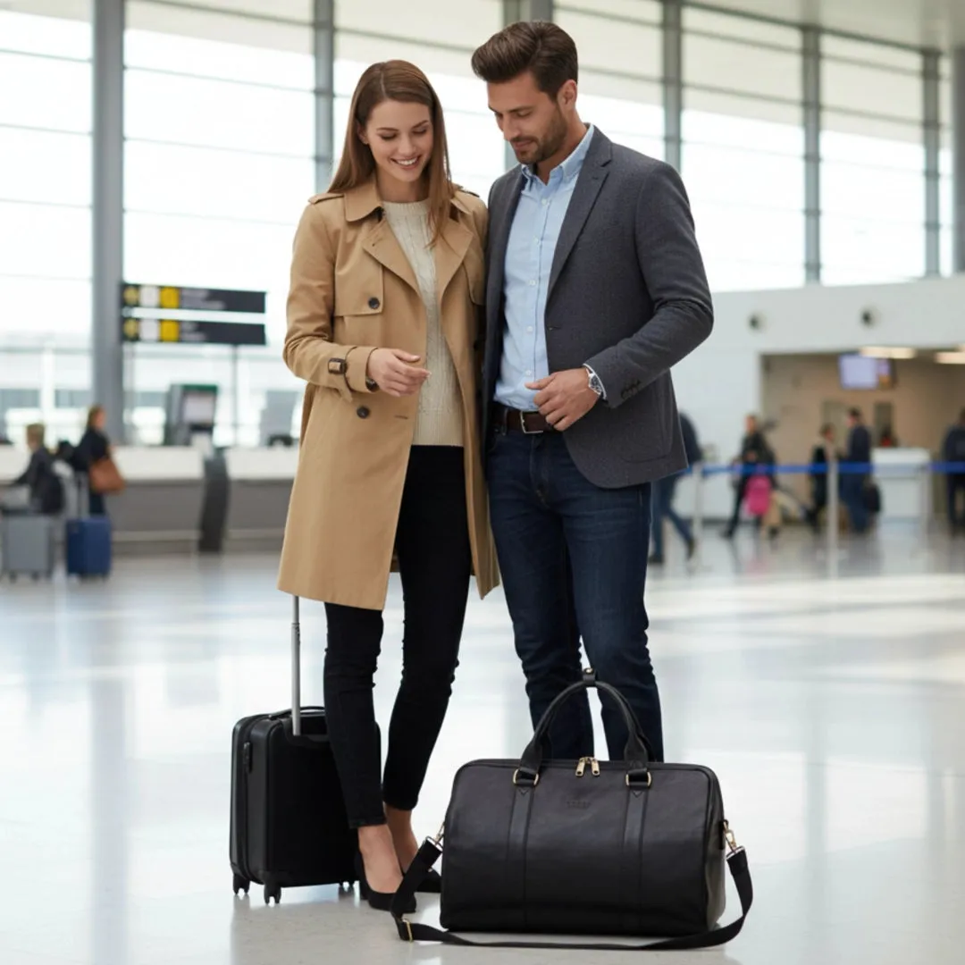 Atlas - Genuine Leather Vintage Duffle Bag sold by Tru Clothing product image thumbnail 2