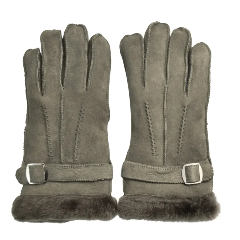 Men’s Sheepskin Suede Leather Wool Lining Gloves sold by Tru Clothing
