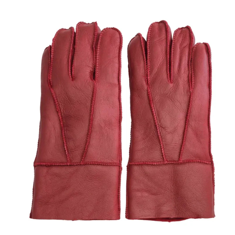 Unisex Napa Leather Wool Shearling Lined Gloves sold by Tru Clothing