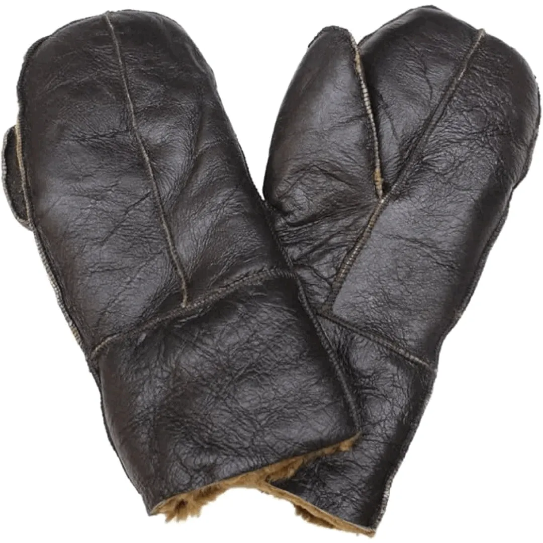 Unisex Sheepskin Shearling Leather Thermal Gloves sold by Tru Clothing product image thumbnail 3