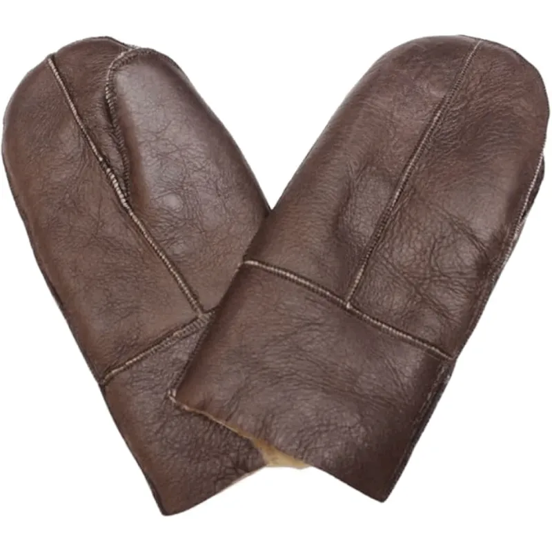 Unisex Sheepskin Shearling Leather Thermal Gloves sold by Tru Clothing