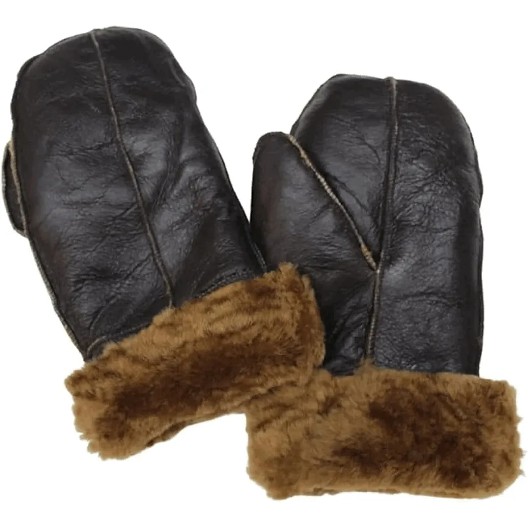 Unisex Sheepskin Shearling Leather Thermal Gloves sold by Tru Clothing product image thumbnail 4
