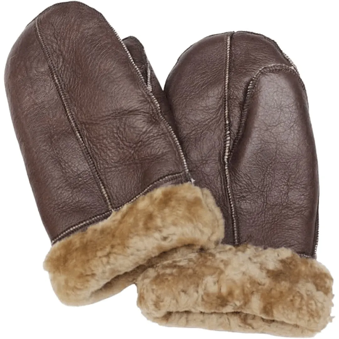 Unisex Sheepskin Shearling Leather Thermal Gloves sold by Tru Clothing product image thumbnail 2