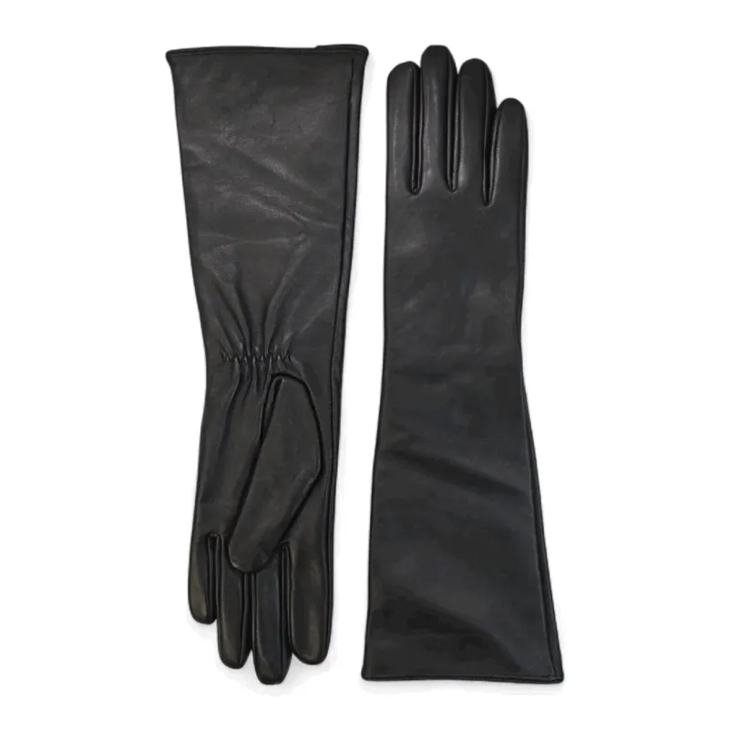 Women’s Genuine Sheepskin Leather Elbow Length Gloves sold by Tru Clothing