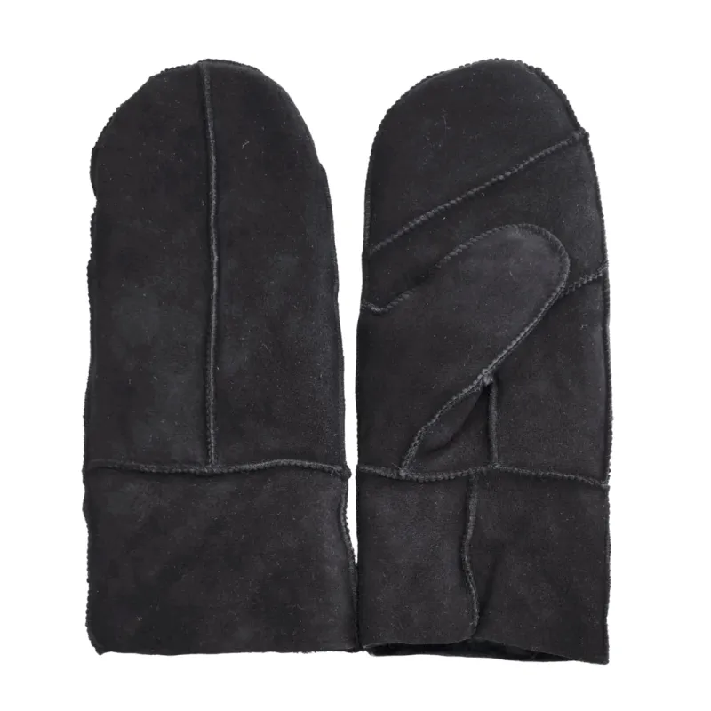 Women’s Premium Suede Leather Shearling Wool Lining Gloves sold by Tru Clothing