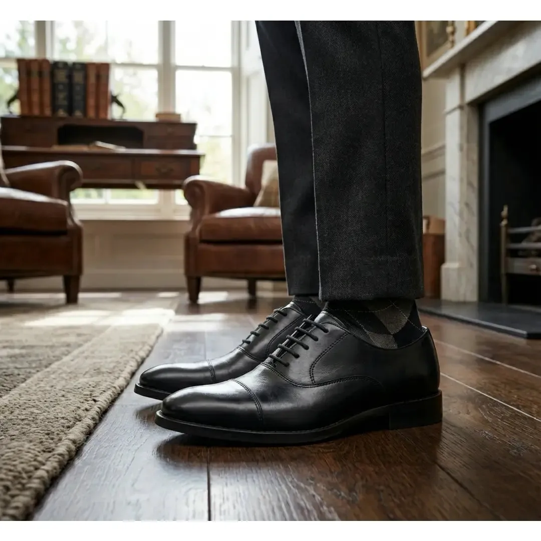 Men’s Classic Cap-Toe Oxford Lace-Up Shoes sold by Tru Clothing product image thumbnail 3