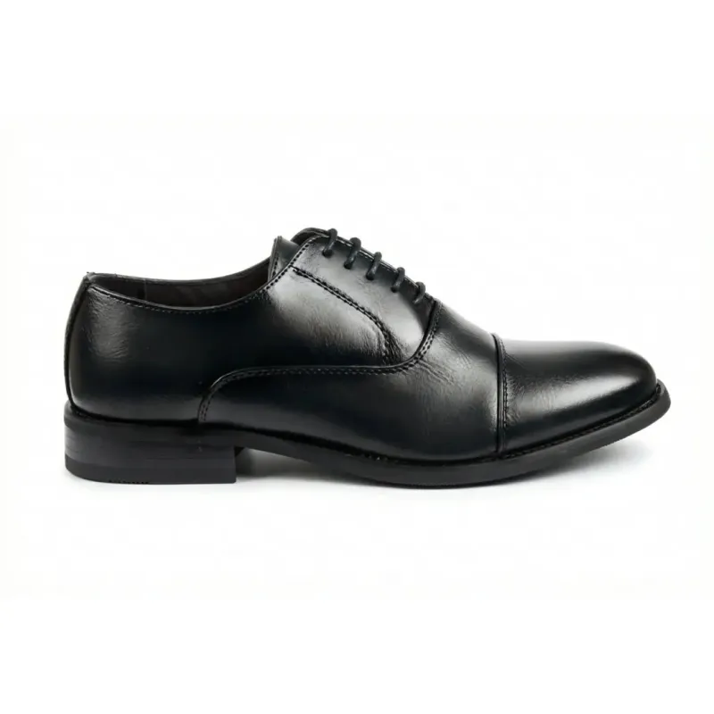Men’s Classic Cap-Toe Oxford Lace-Up Shoes made by Tru Clothing