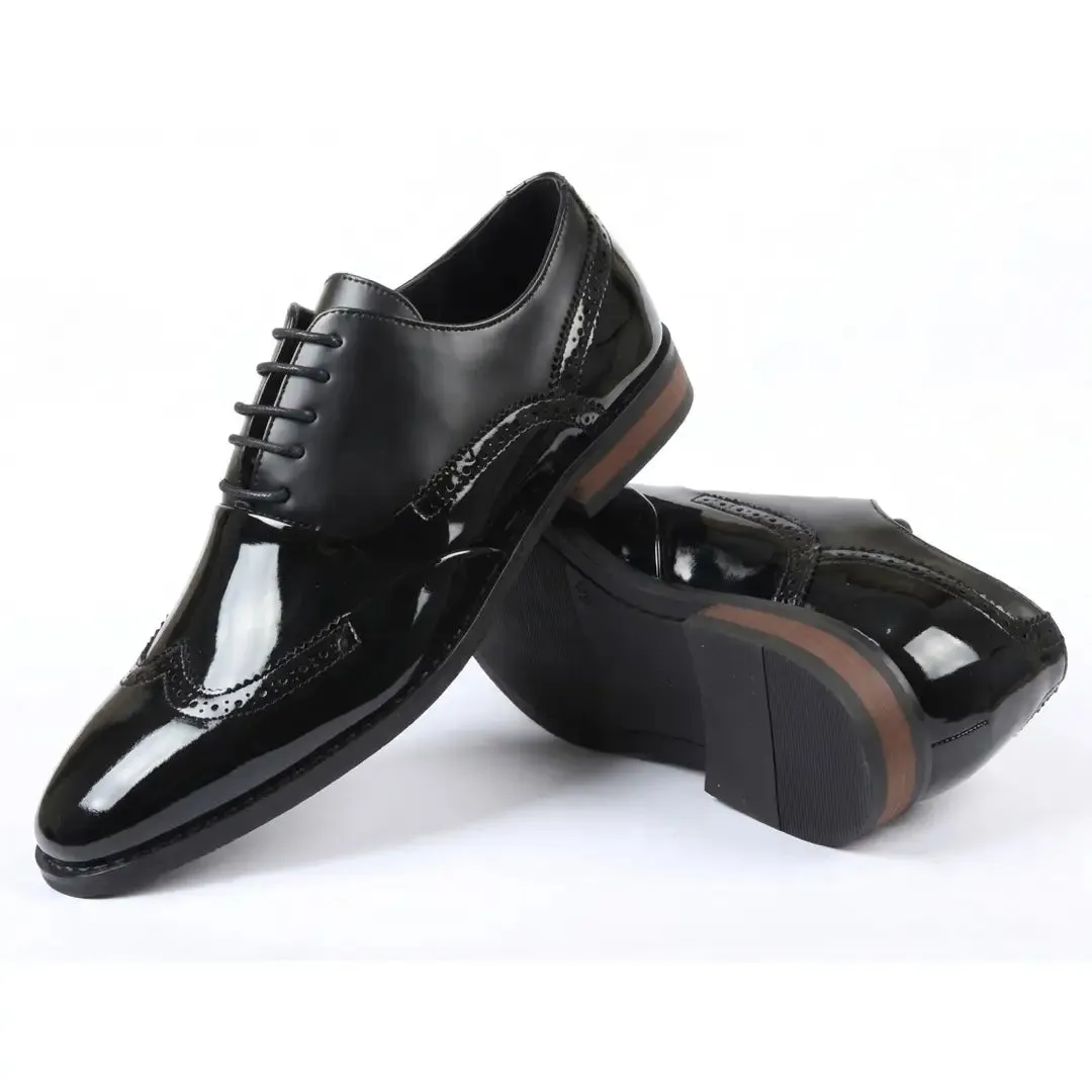 Men's Patent PU Leather Wingtip Oxford Shoes sold by Tru Clothing product image thumbnail 2