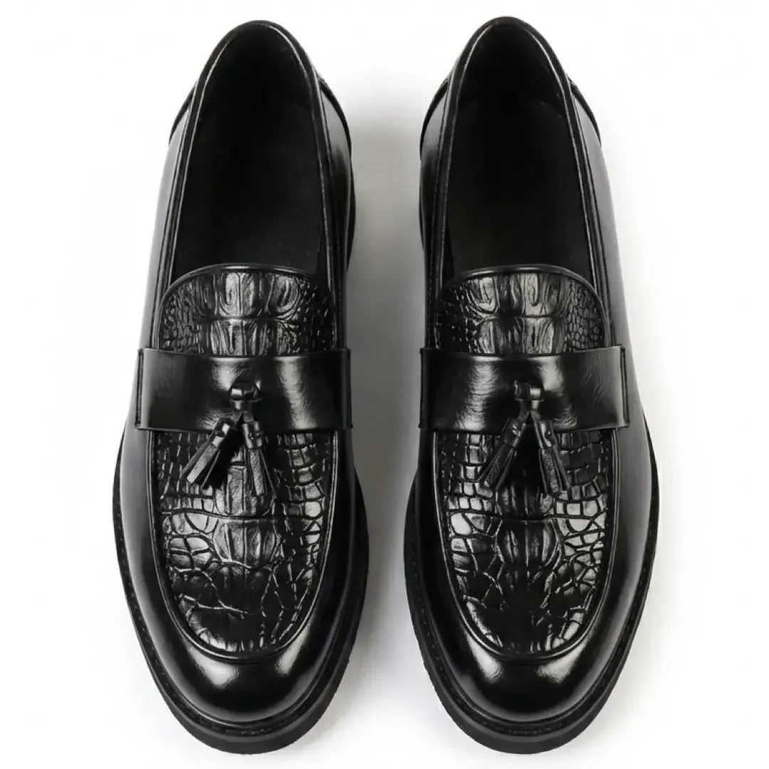 Men’s Tassel Lug Sole Textured Loafers sold by Tru Clothing product image thumbnail 5