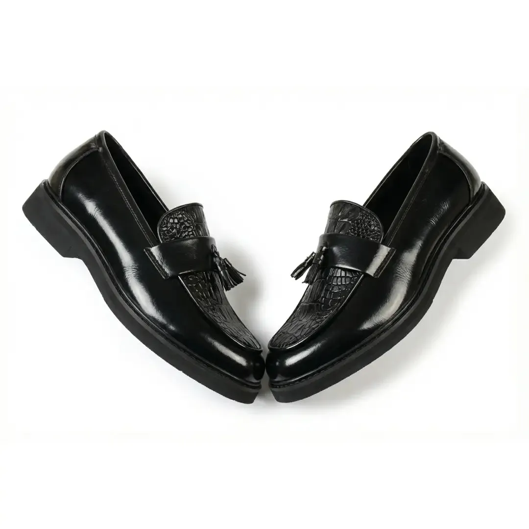 Men’s Tassel Lug Sole Textured Loafers sold by Tru Clothing product image thumbnail 4