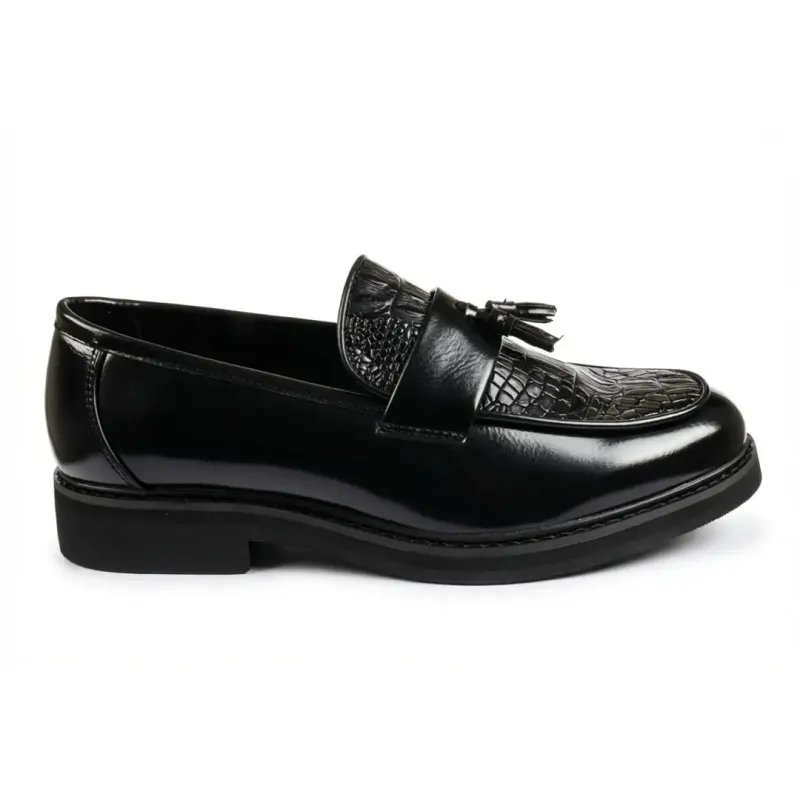 Men’s Tassel Lug Sole Textured Loafers sold by Tru Clothing